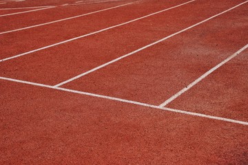 Fototapeta premium Athletics track background textuer. 