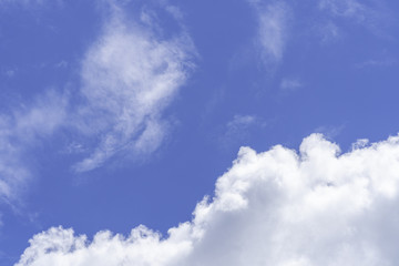 Naklejka na ściany i meble Blue sky and clouds with copy space for background