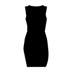 vector silhouette dress