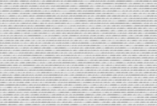 Computer data by 0 and 1 on white background. Seamless pattern.