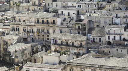 Obraz premium View of the baroque town of Modica in the province of Ragusa in Sicily, Italy
