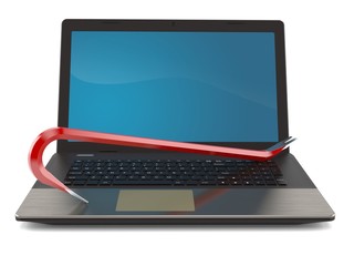 Crowbar with laptop