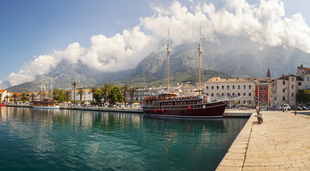 Makarska harbour Croatia