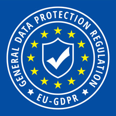 EU GDPR label illustration
