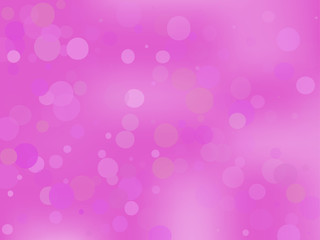 Pink-violet gradient background with bokeh effect. Abstract blurred pattern. Light background Vector illustration