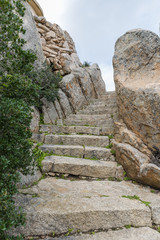 stairs from concrete to the capo dorso