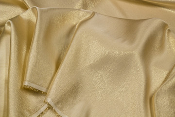 Lurex fabric gold background texture