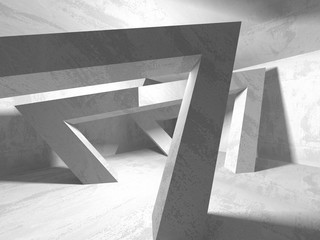 Fototapeta premium Abstract geometric concrete architecture background