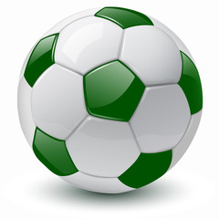 Naklejka premium soccer ball 3D vector illustration