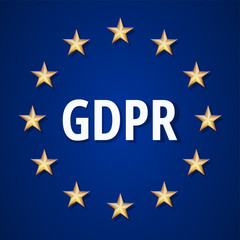 EU GDPR label illustration
