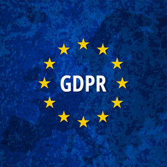 EU GDPR label illustration