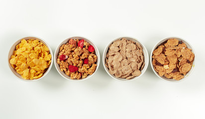 Healthy diet breakfast ingredients