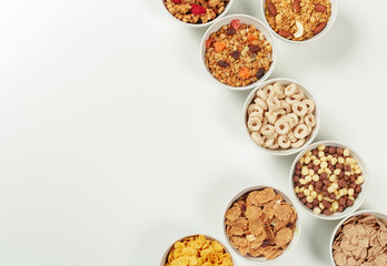 Healthy diet breakfast ingredients