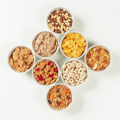 Healthy diet breakfast ingredients