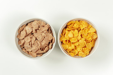 Healthy diet breakfast ingredients