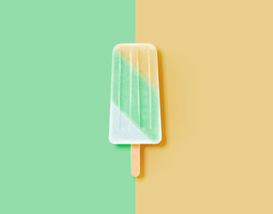 Realistic clean and pastel icecream, vector illustration