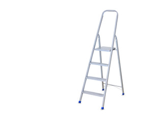 Construction Step Ladder isolated over white