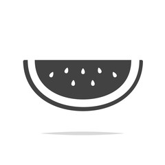 Watermelon icon vector isolated