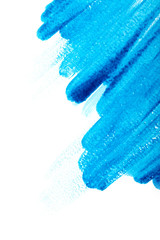 blue watercolor splash stroke background. by drawing