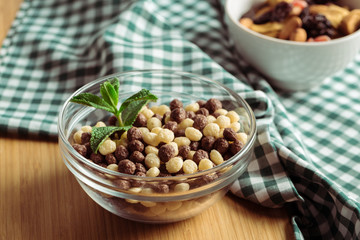 Healthy breakfast on the table