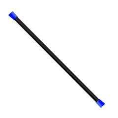 Insulated stick for fitness on a white background. Body bar for fitness