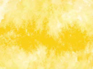 yellow watercolor background. by drawing