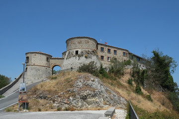 Fototapeta na wymiar Torriana medieval fortress, Italy
