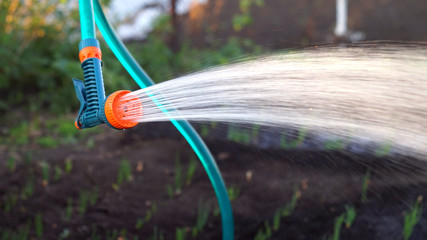 Gun for irrigation on the hose