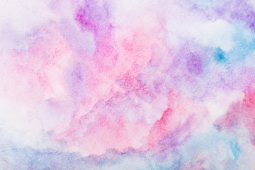  colorful watercolor background. hand painted by brush © Pakhnyushchyy