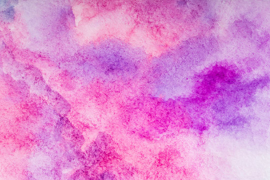 abstract pink watercolor splash stroke background