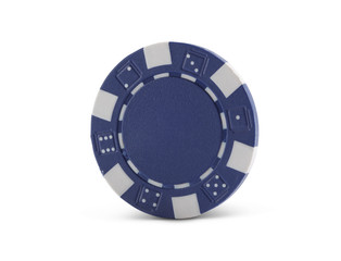 Isolated gambling  chip with clipping path