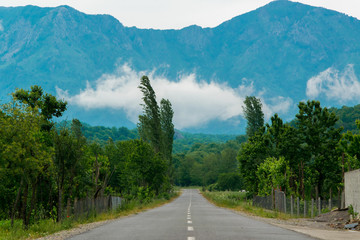 Nature landscape with travel concept, Albania