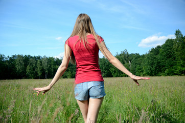 Woman and nature