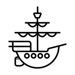 Fototapeta na wymiar Ship icon vector