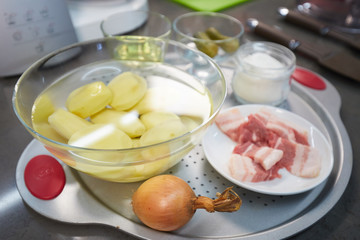 ingredients for potato pancakes