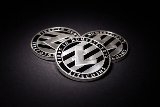 Silver Litecoin coins
