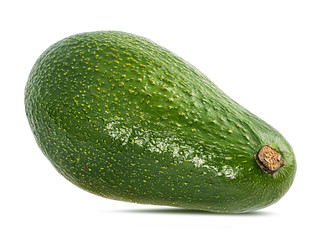 Fresh avocado isolated on white background with clipping path