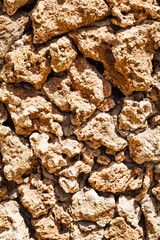 Pared de coral arquitectura swahili en kenia