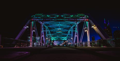 City Bridge At Night