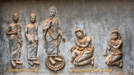 Buddha und seine Anh&auml;nger