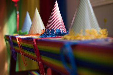 Rainbow Birthday Party Hats