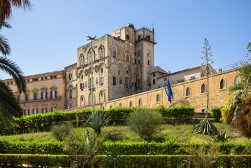 Fototapeta na wymiar Norman palace in Palermo, Italy