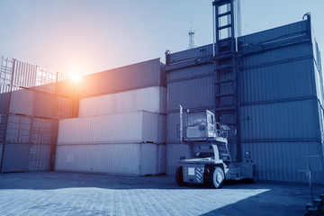 Industrial Container yard for Logistic Import Export business