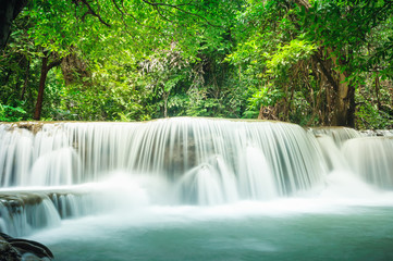 Erawan waterfall located Kanchanaburi Province, Thailand