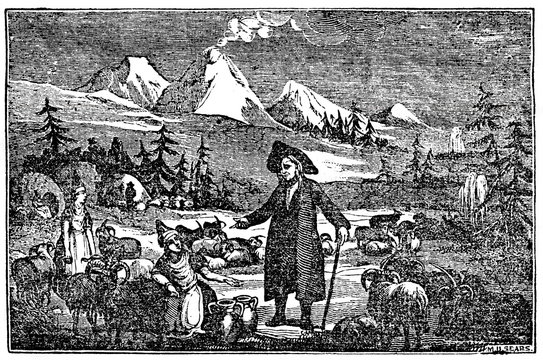 Ebenezer Henderson, Scottish minister and missionary, visiting Iceland (from Das Heller-Magazin, April 5, 1834)