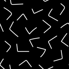 grey corners on black background, seamless pattern