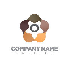 Naklejka premium STAR LOGO ALPHABET