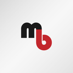 Initial Letter MB Logo Template Vector Design