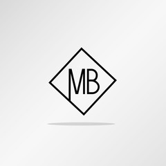 Initial Letter MB Logo Template Vector Design