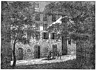 Maison Bonaparte, ancestral home of the Bonaparte family in Ajaccio, Corsica (from Das Heller-Magazin, March 13, 1834)